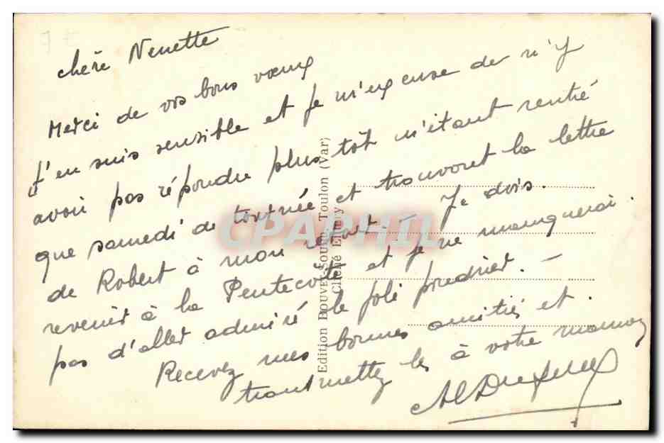 CPA Bateau Guerre sous marin Souffleur — Verso