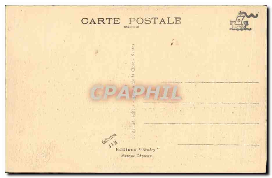 CPA Bateau Guerre Sous marin Turquoise — Verso
