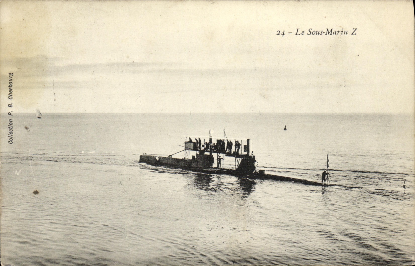 CPA Bateau Guerre Sous marin Z