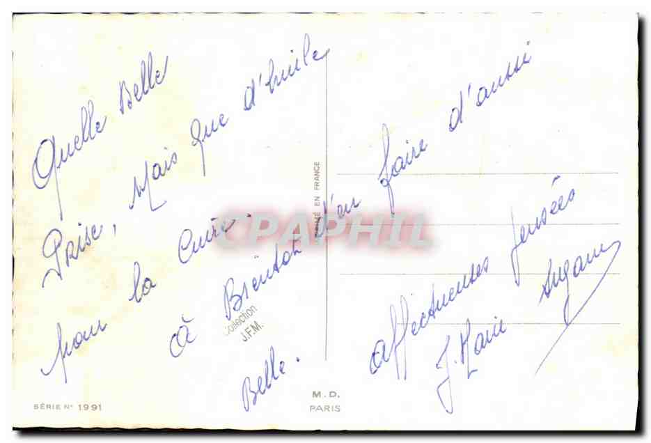 CPM Bateau Guerre Humour Voulez vous une epuisette ? Sous marin  — Verso