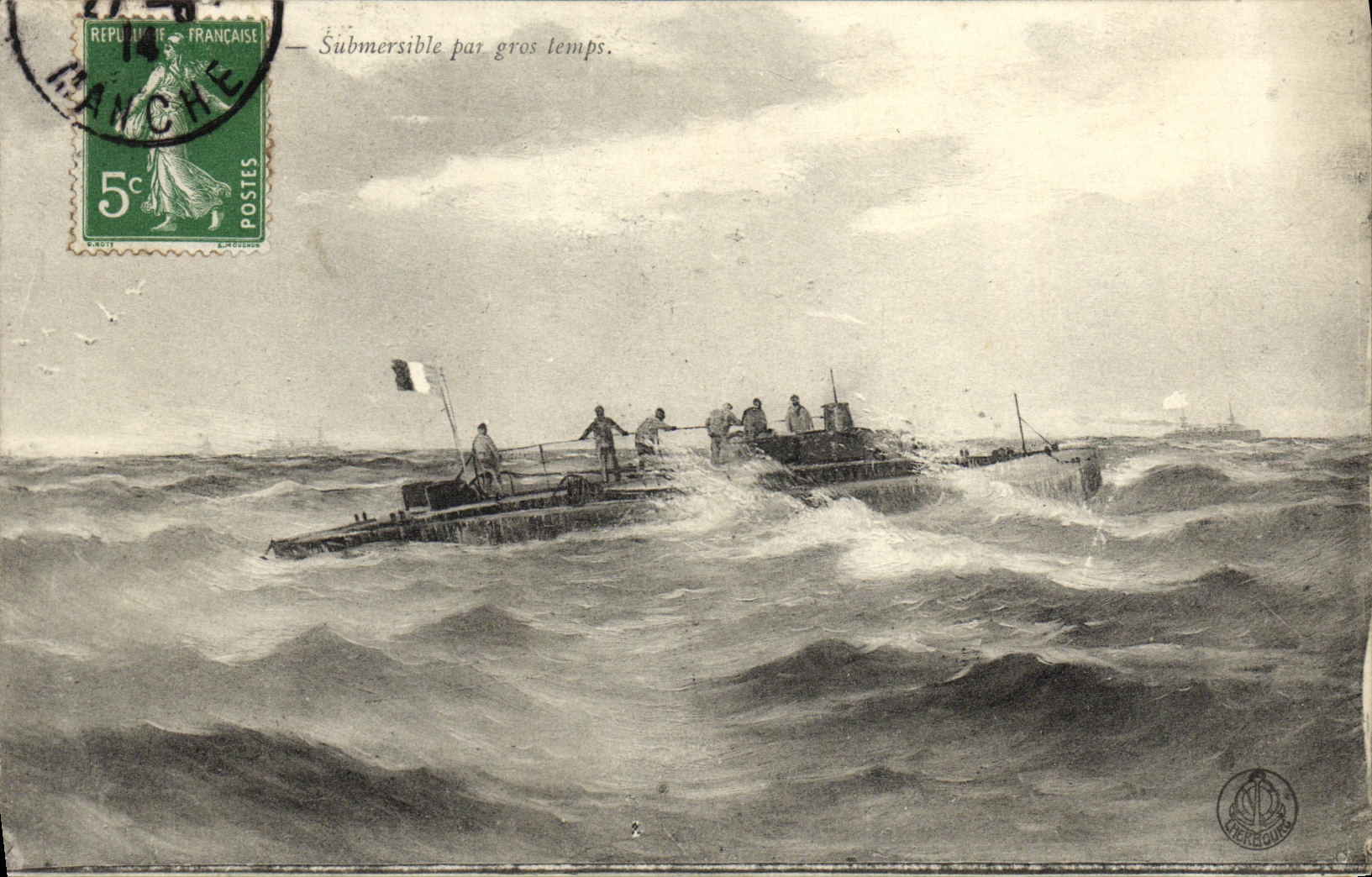 Submersible par gros temps — Éditeur HERBOURG