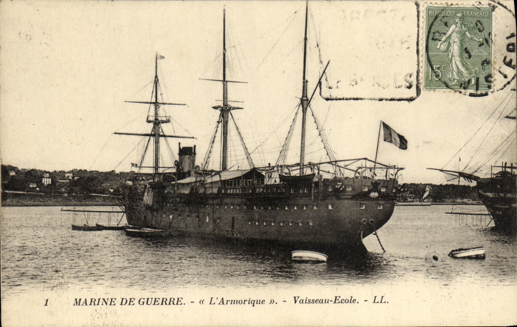 Marine de Guerre - « L'Armoric » - Vaisseau-Ecole - LL.