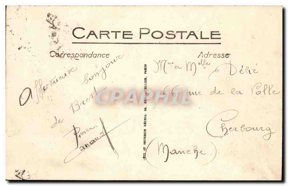 Marine de Guerre - « L'Armoric » - Vaisseau-Ecole - LL. — Reverso