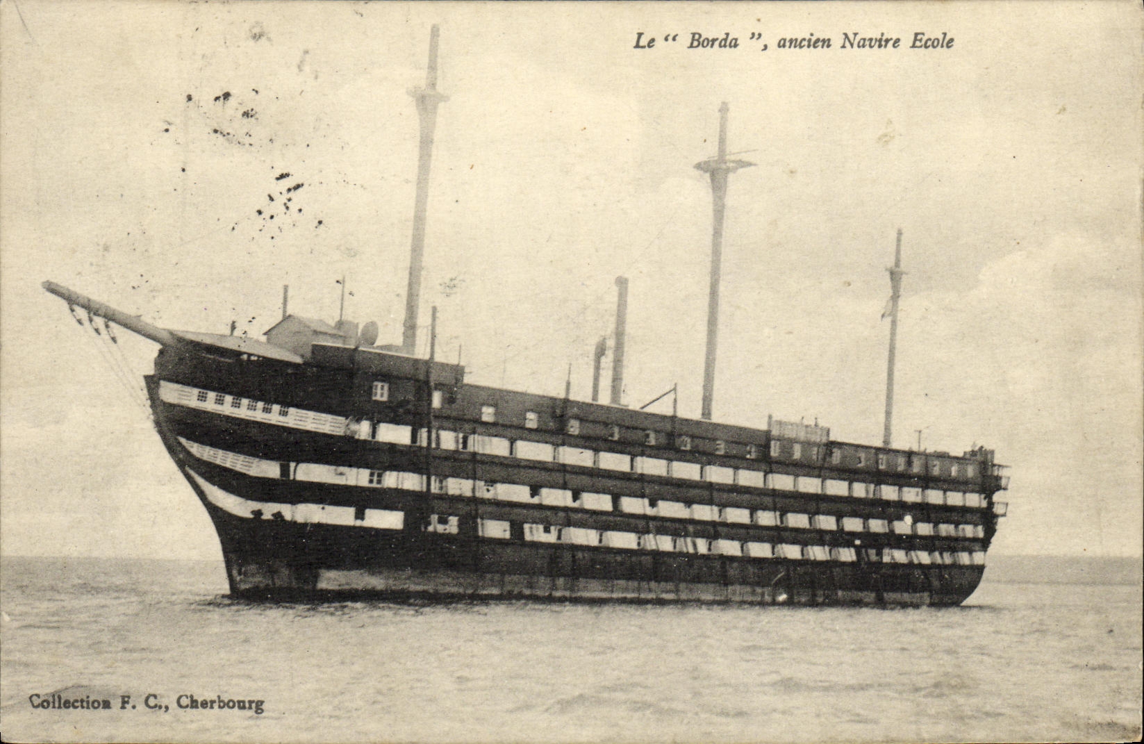 Le "Borda", ancien Navire Ecole — Collection F. C., Cherbourg