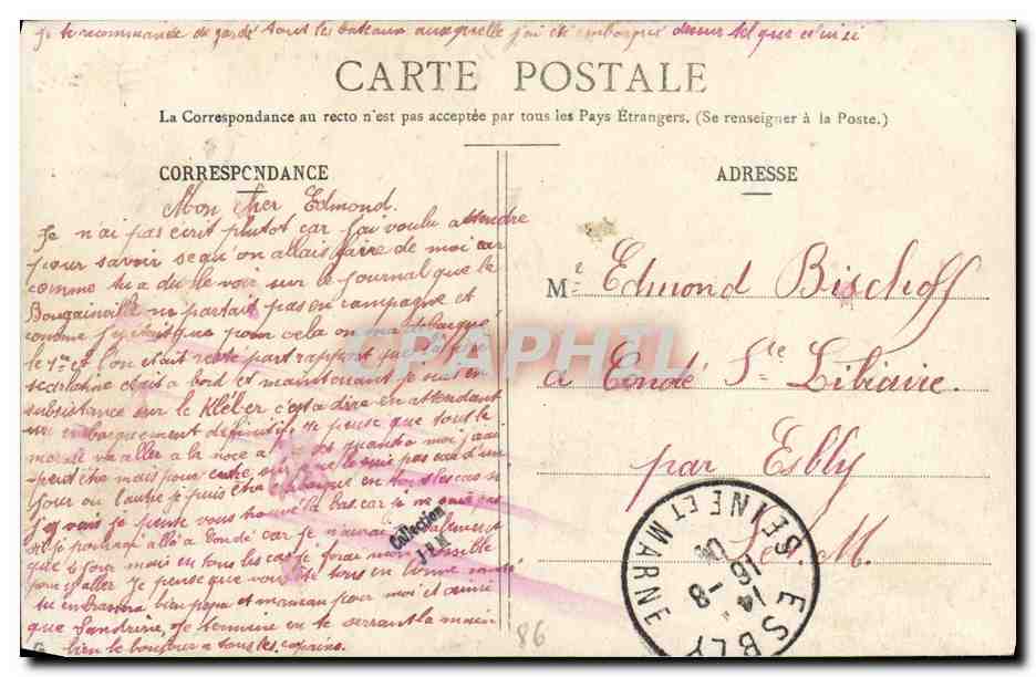 CPA Bateau Guerre Brest Bougainville Corvette d instruction de l ecole navale — Reverso