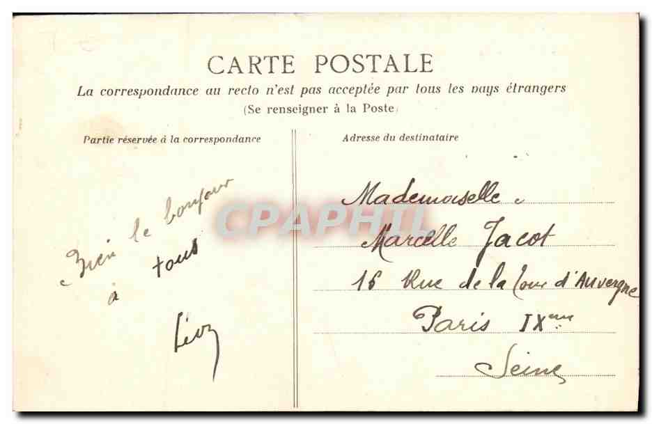 Brest - La "Bretagne" école des Mousses — HLM, n°1673 — Verso