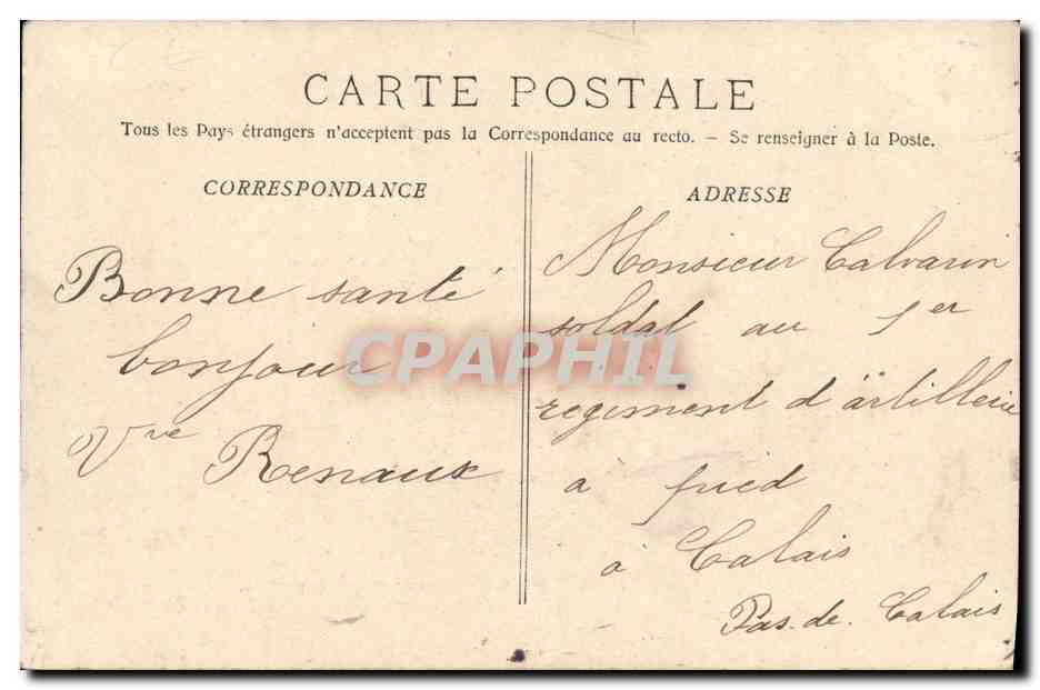 Le Duguy-Trouin — Schule für Aspiranten — A. Bougault n°574 — Rückseite