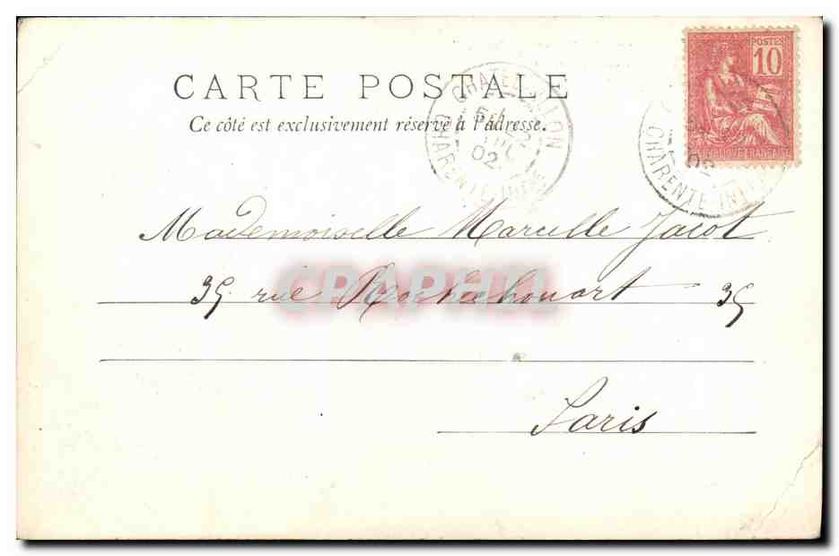 CPA Bateau Guerre Le Duguay Trouin vaisseau ecole francais La Rochelle — Verso