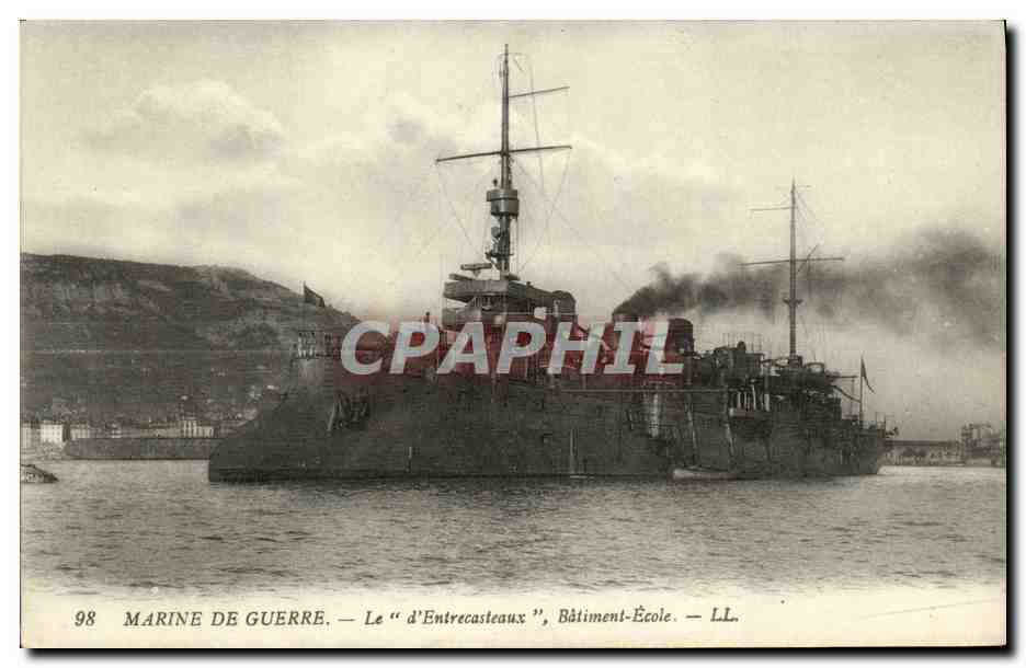 Le "d'Entrecasteaux", Bâtiment-École — Marine de Guerre — LL. n°98