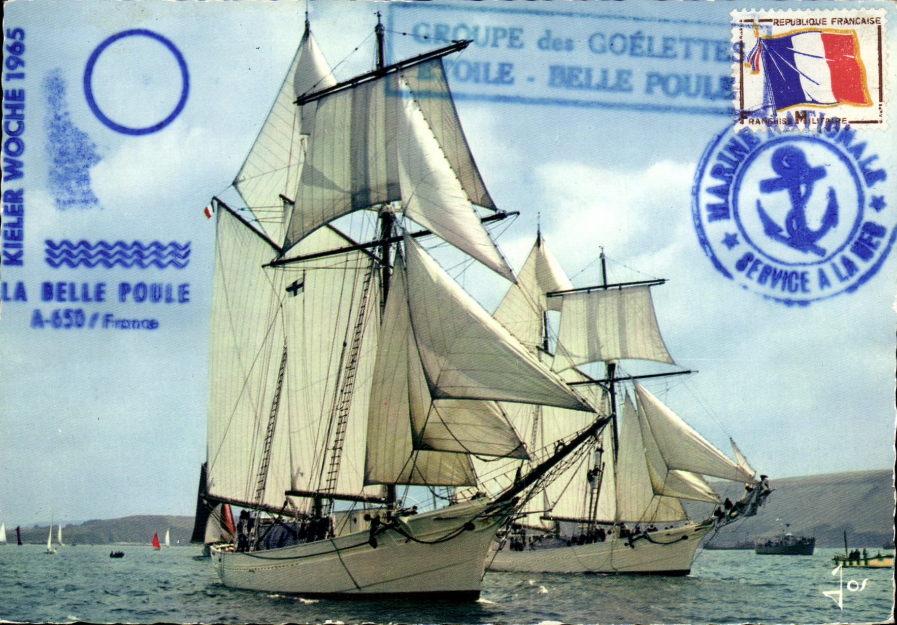 La Belle Poule — Kiel Week 1965 — Groupe des Goélettes