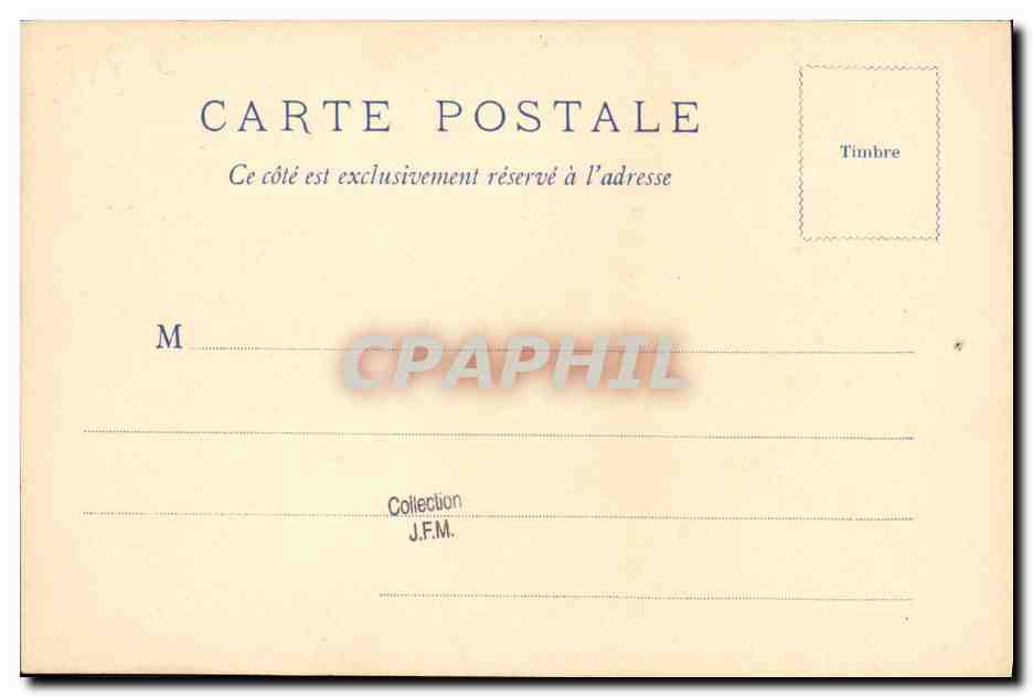 Vaisseau École Iphigénie — Marine Française N°1 — Wetterwald Frères, Bordeaux — Verso