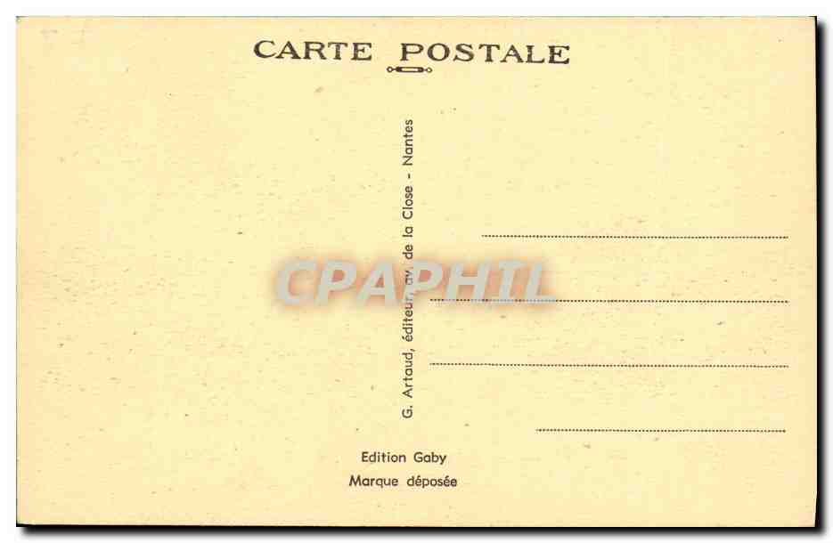 CPA Bateau Guerre Croiseur Ecole Jeanne d arc — Verso