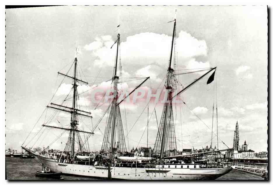 CPSM Bateau Mercator Le navire ecole belge