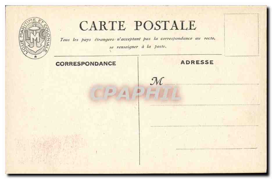 CPA Bateau Guerre La flotte de Tourville — Verso