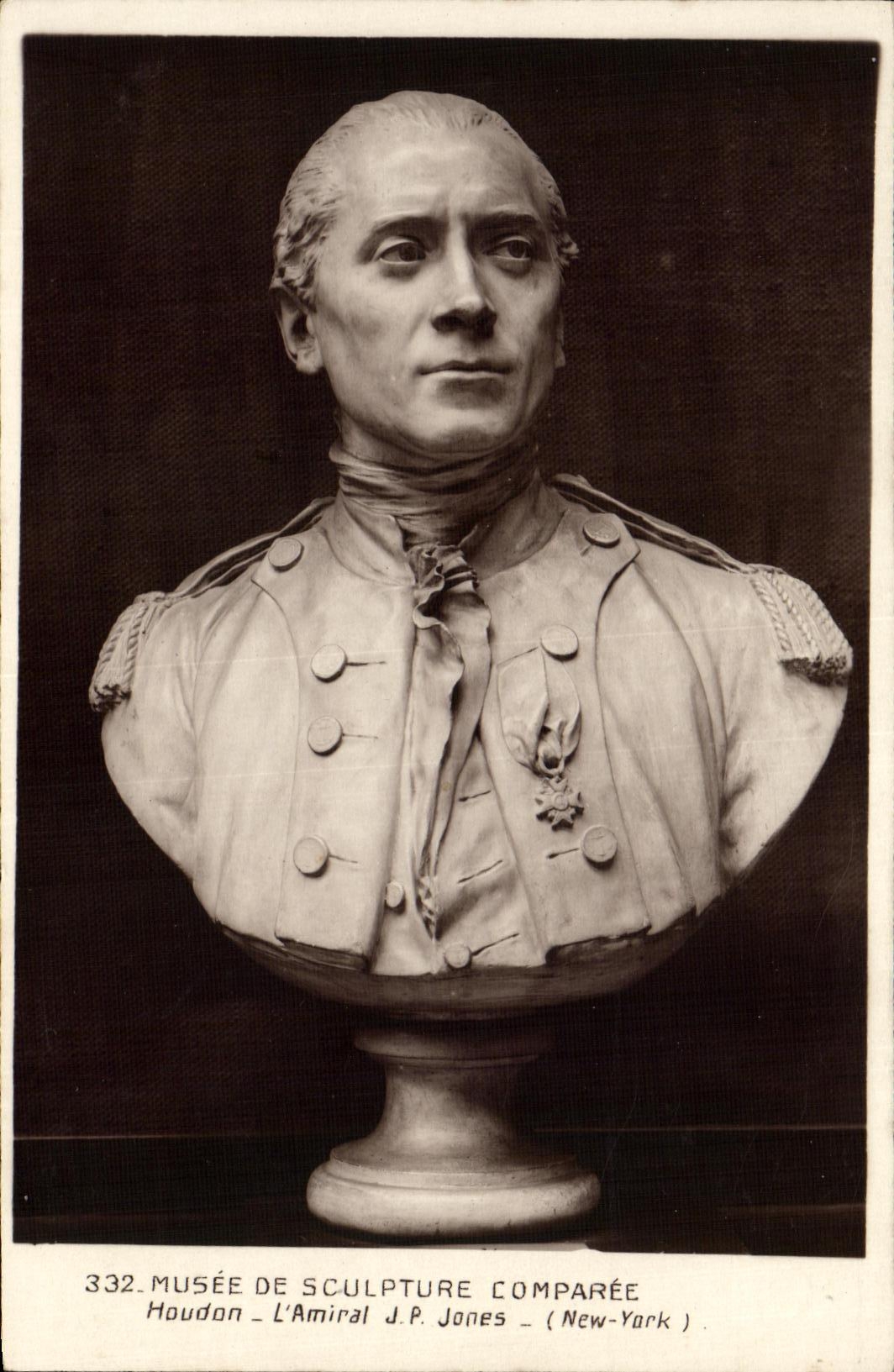 CPA Bateau Houdon L amiral J P Jones New York