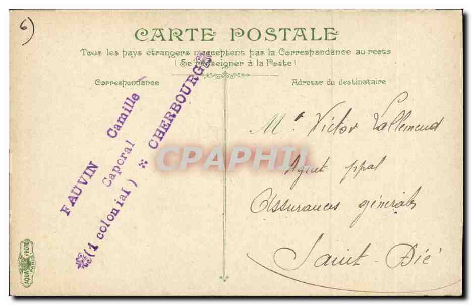 Exercice de boxe — La Vie du Marin — Fauvin (4 colonial) — n°2660 — Reverso