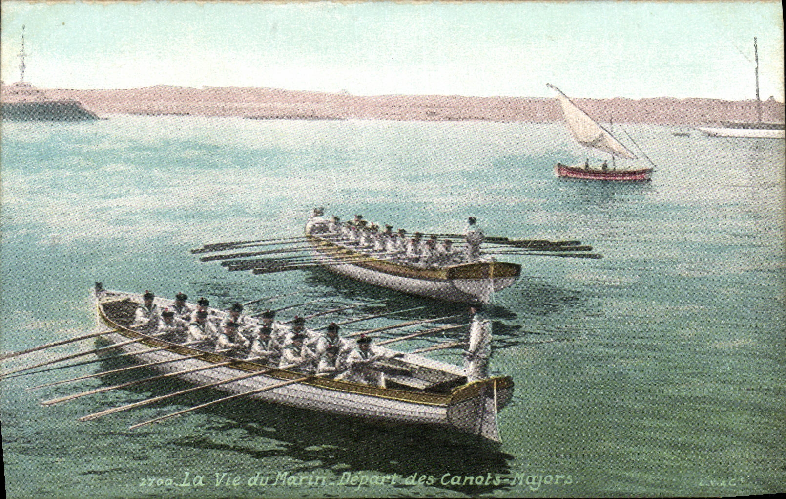 Départ des Canots-Majors — La Vie du Marin — n° 2700 — Éditeur LIVAC