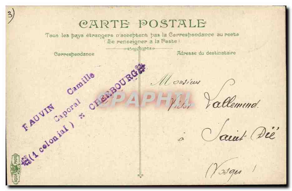 La Vie du Marin — Recréations à bord — La Danse — éditeur CPAPHIL n°2889 — Rückseite