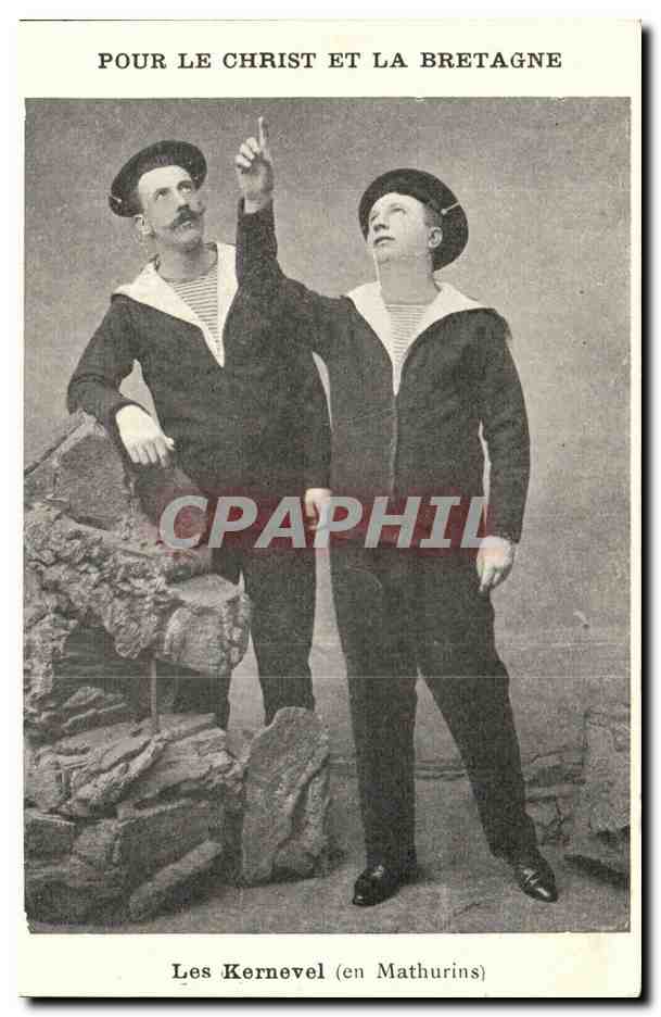 CPA Bateau Guerre Pour le Christ et la Bretagne Les Kernevel en Mathurins