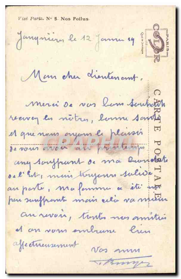 CPA Bateau Marin Dans les Flandres  — Rückseite