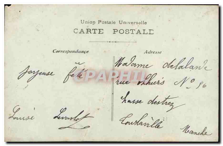 CPA Fantaisie Fleurs FEmme Mandoline  — Rückseite