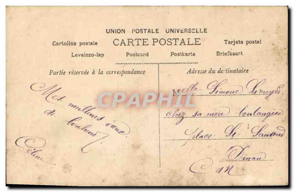CPA Fantaisie Fleurs Enfant Fille  — Rückseite