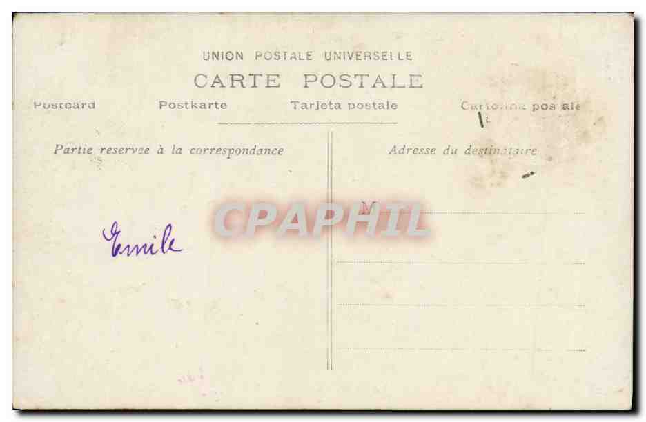 CPA Fantaisie Fleurs Homme Vive Ste Marie — Rückseite