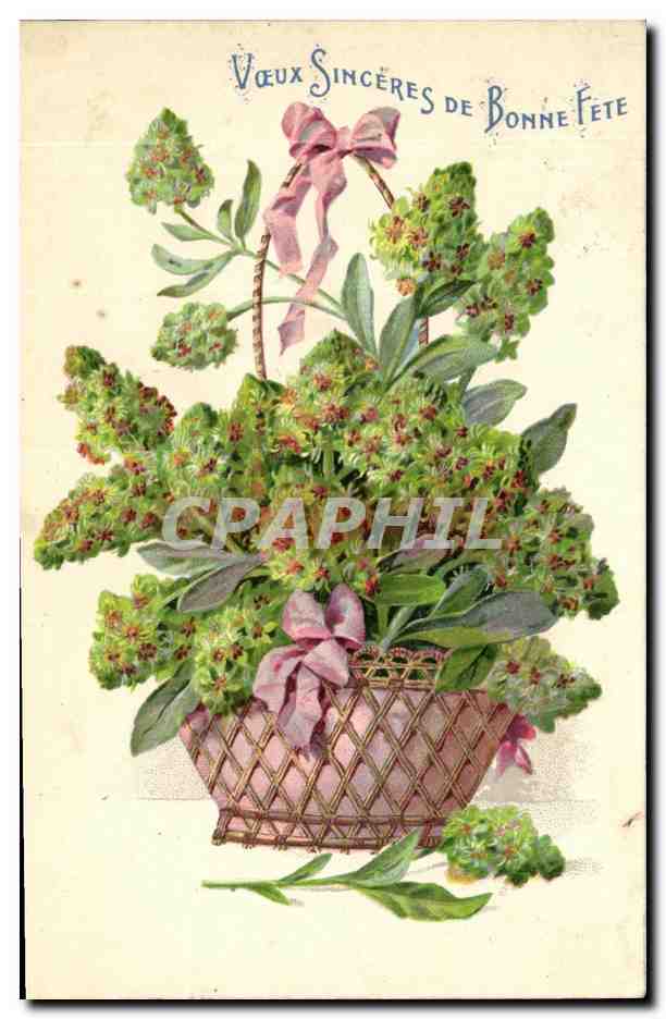 CPA Fantaisie Fleurs Bouquet