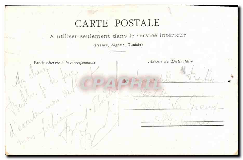 CPA Fantaisie Enfants Lecon de danse — Rückseite