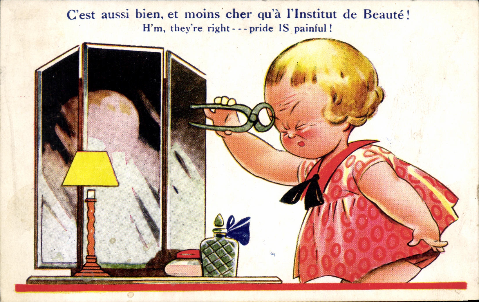 CPA Fantaisie Enfant Insitut de beaute