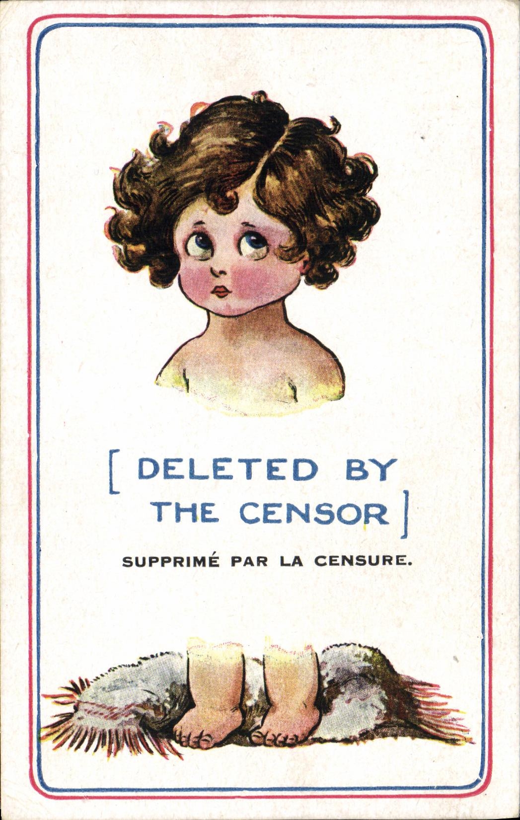 CPA Fantaisie Enfant Deleted by the censor Censure