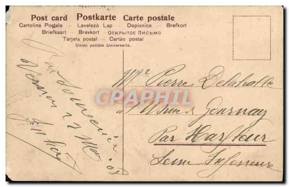 CPA Fantaisie Enfants faisant pipi — Verso