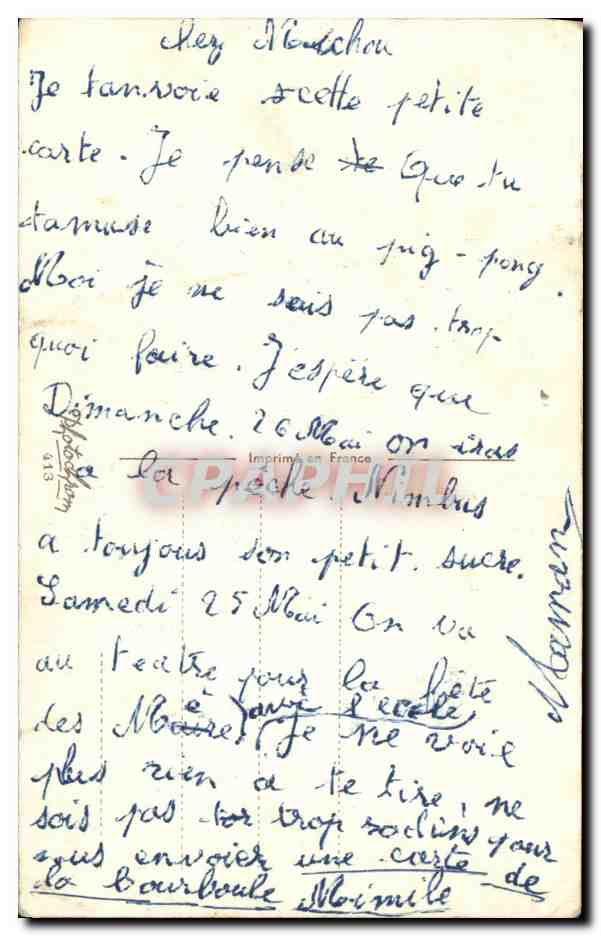CPA Fantaisie Enfants Canards — Rückseite