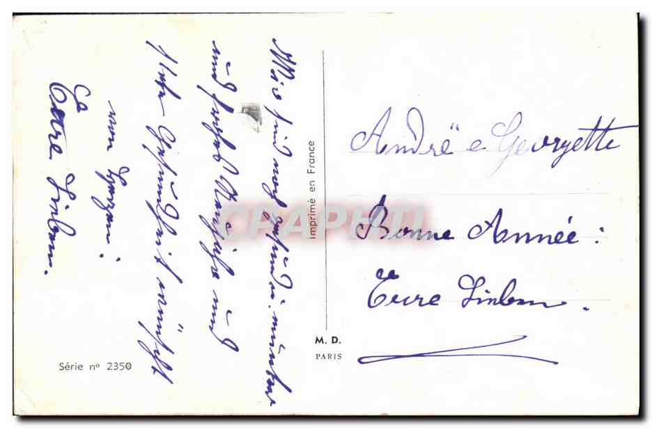 CPA Fantaisie Enfants Chat — Rückseite