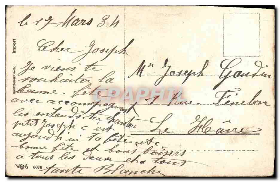CPA Fantaisie Enfants Trompette  — Verso