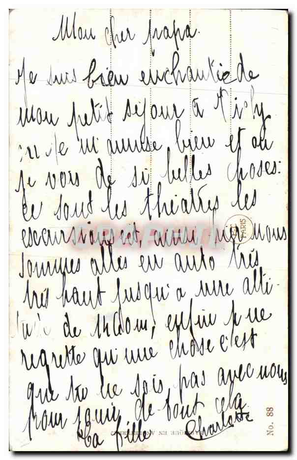 CPA Fantaisie Enfants Love don t want any learnin Marin — Rückseite