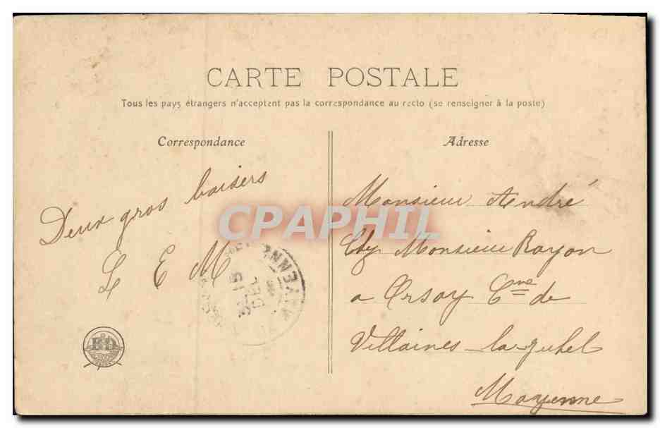 CPA Fantaisie Enfants Landau — Verso