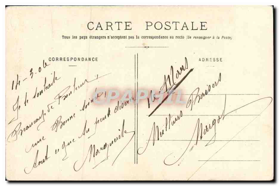 CPA Fantaisie Enfant Aimez moi et pensee Souvenir  — Rückseite