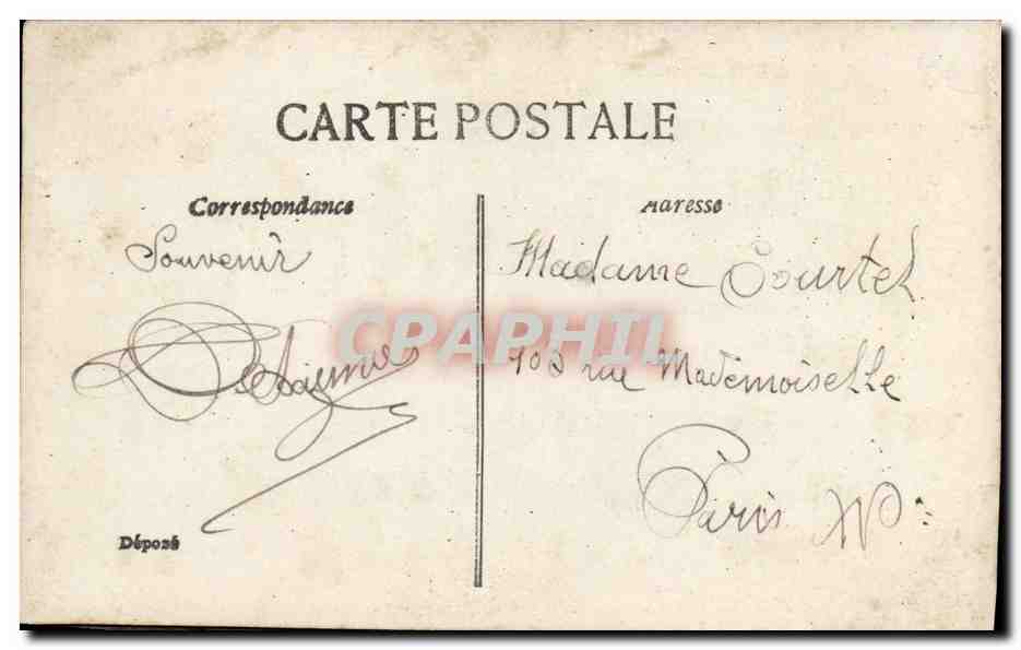 CPA Fantaisie Enfant Magicien Magie — Verso