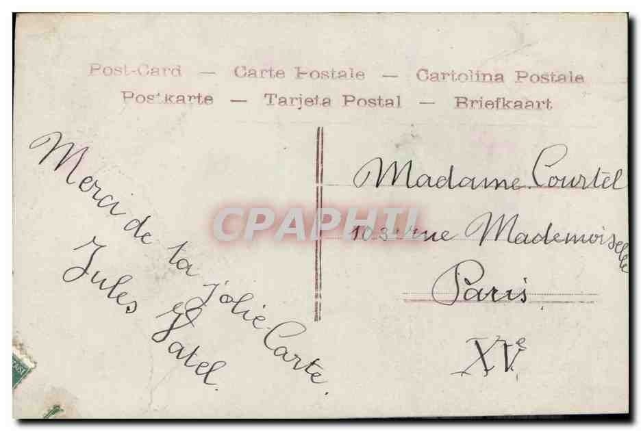 CPA Fantaisie Enfant Gage d amite Hirondelles  — Verso