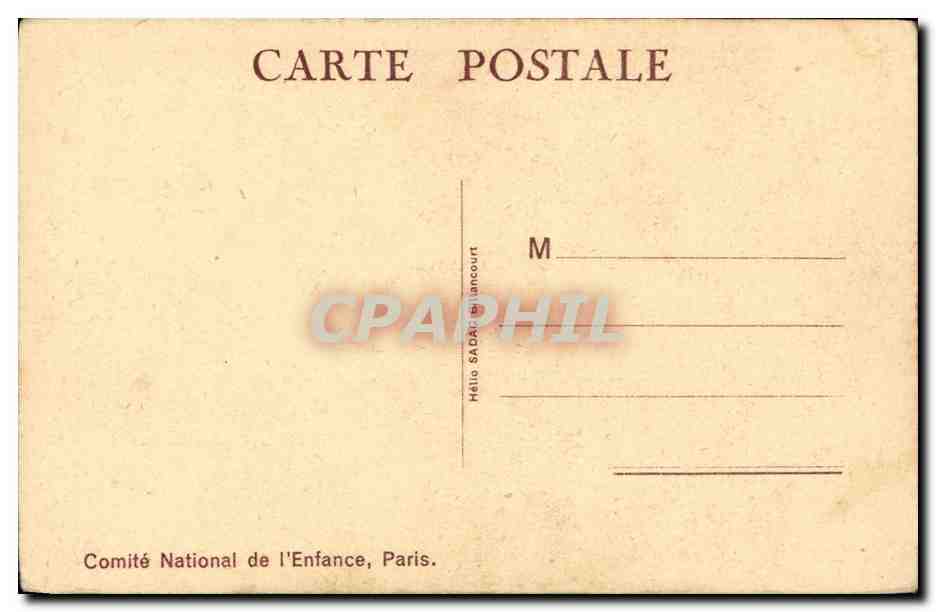 CPA Fantaisie Enfants L etude — Rückseite