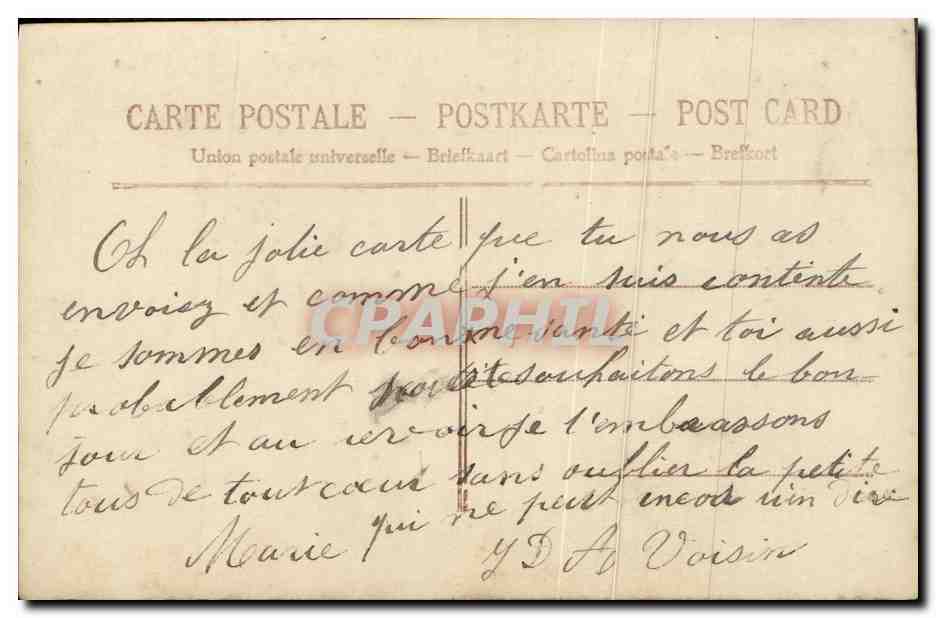 CPA Fantaisie Homme Telephone — Rückseite