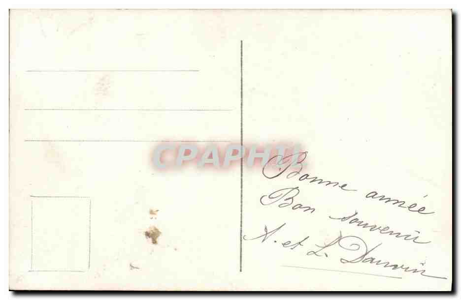 CPA Fantaisie Femme Enfants Chien — Rückseite