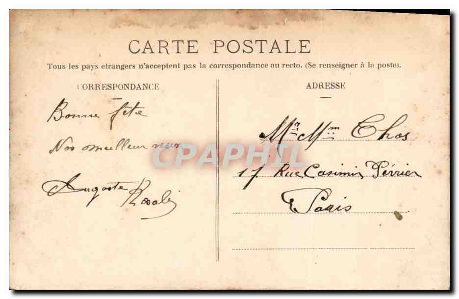 CPA Fantaisie Enfant Graine de chou  — Verso