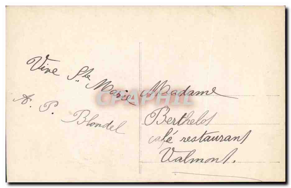 CPA Fantaisie Enfant et chien  — Rückseite