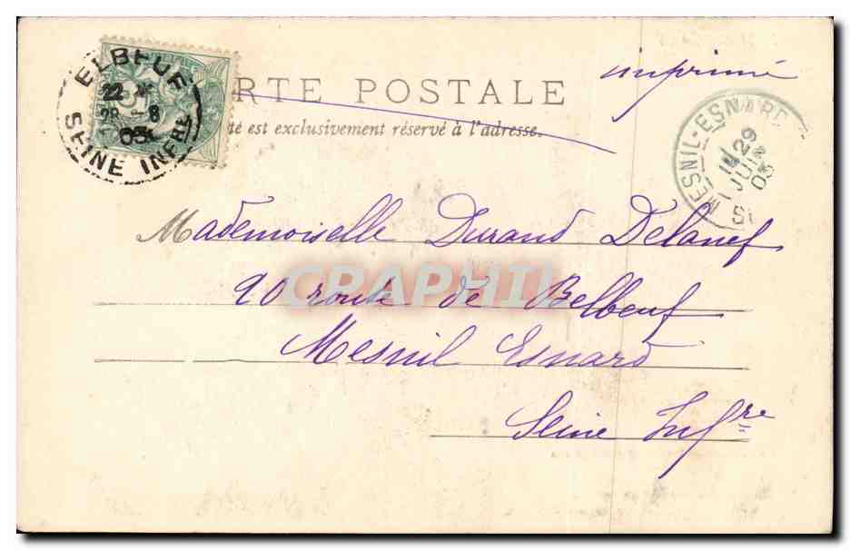 CPA Fantaisie Enfants Frimousses — Rückseite