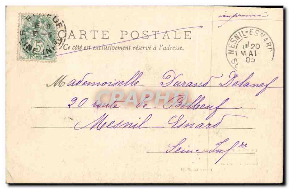 CPA Fantaisie Enfants Frimousses — Rückseite