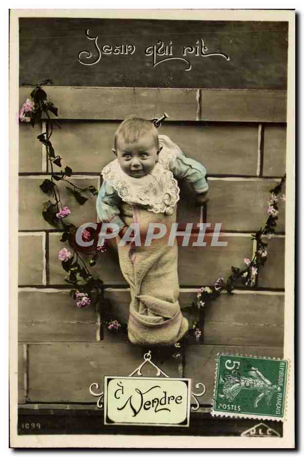CPA Fantaisie Enfant Bebe Jean qui rit 