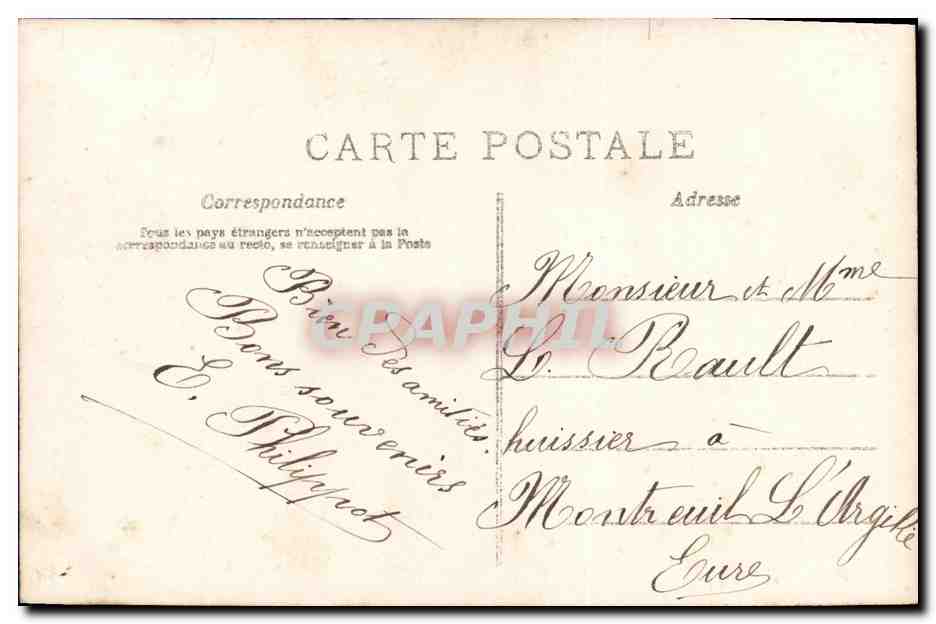 CPA Fantaisie Enfant Bebe Jean qui rit  — Verso