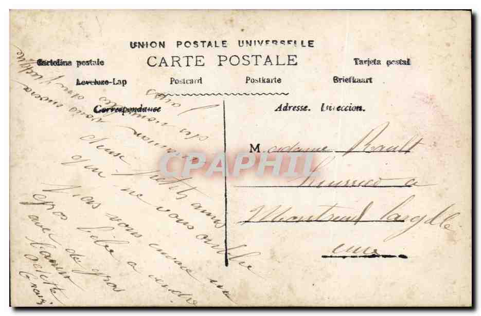 CPA Fantaisie Enfant Bebe Brouette  — Rückseite